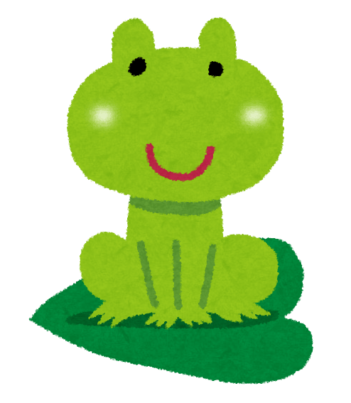 Frog (frog on a leaf)