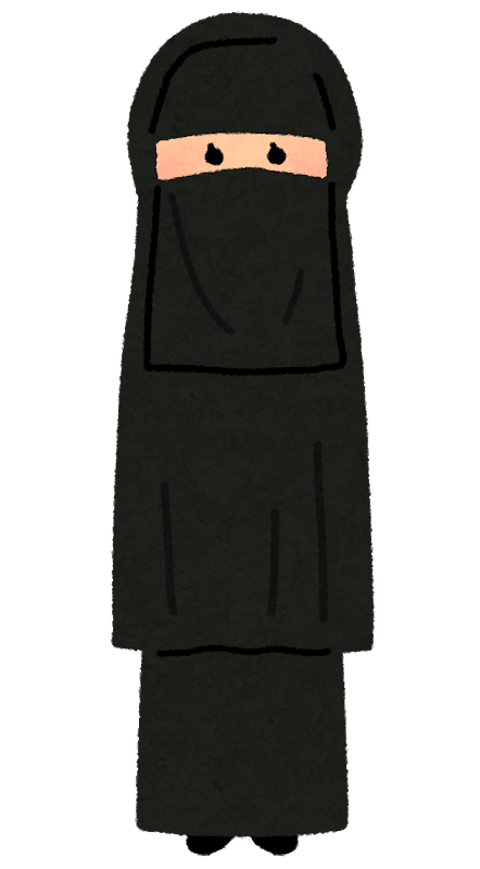 Muslim woman with Nikabu