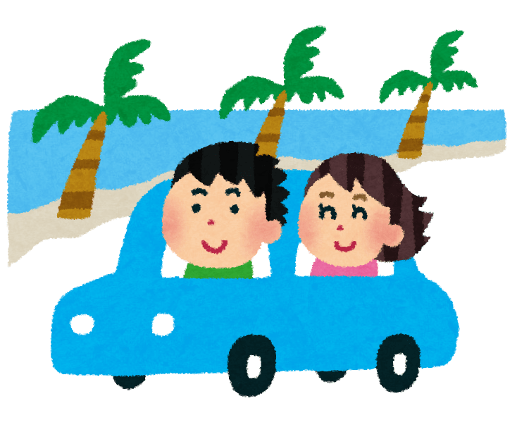 Driving along the coast