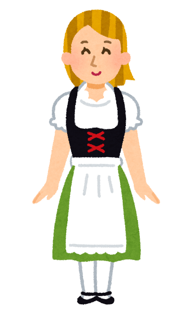 German woman wearing dirndl