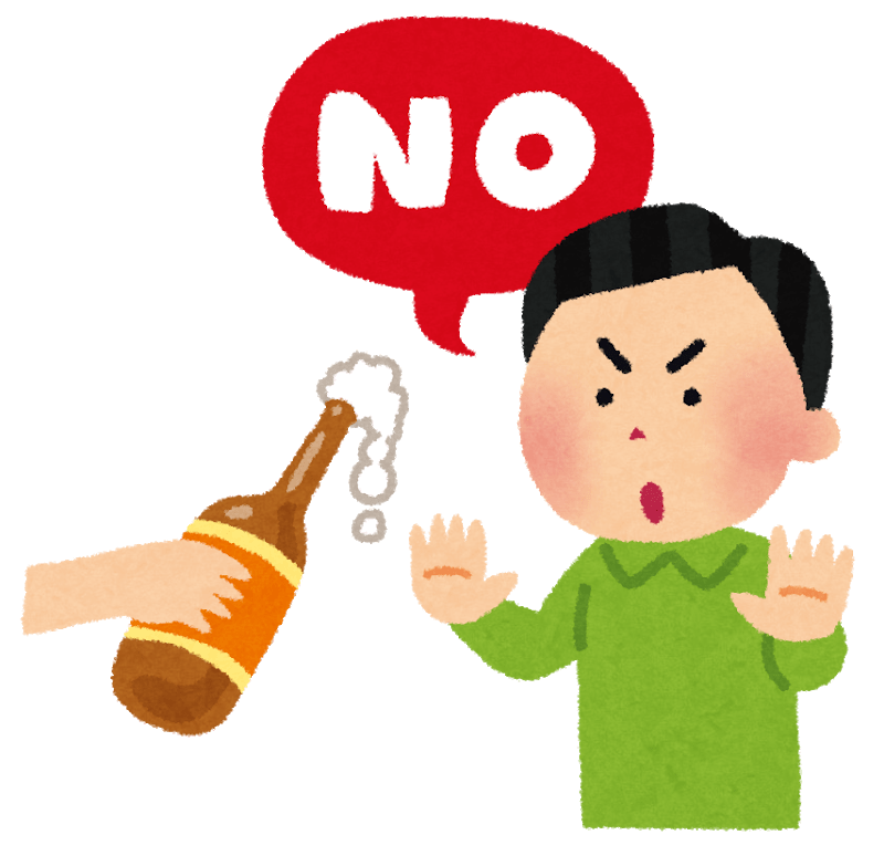 A man who refuses to drink alcohol (DUI)