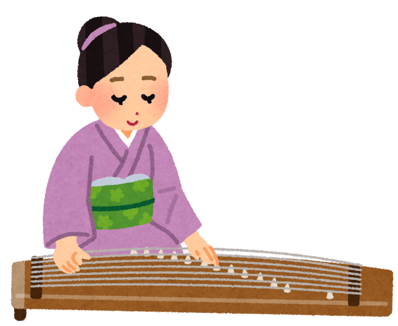Person playing the koto