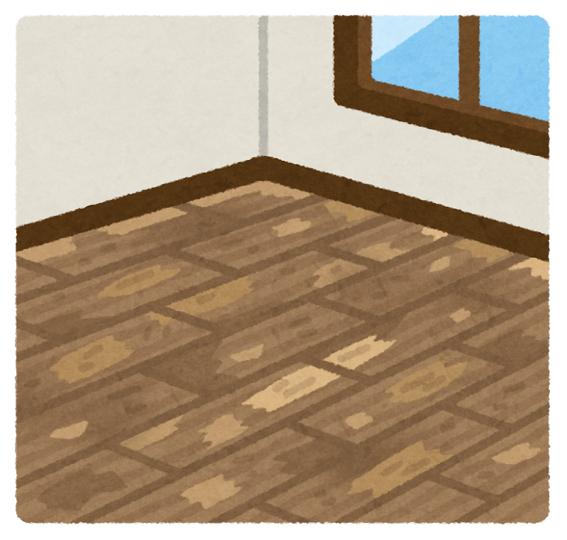 Old flooring room