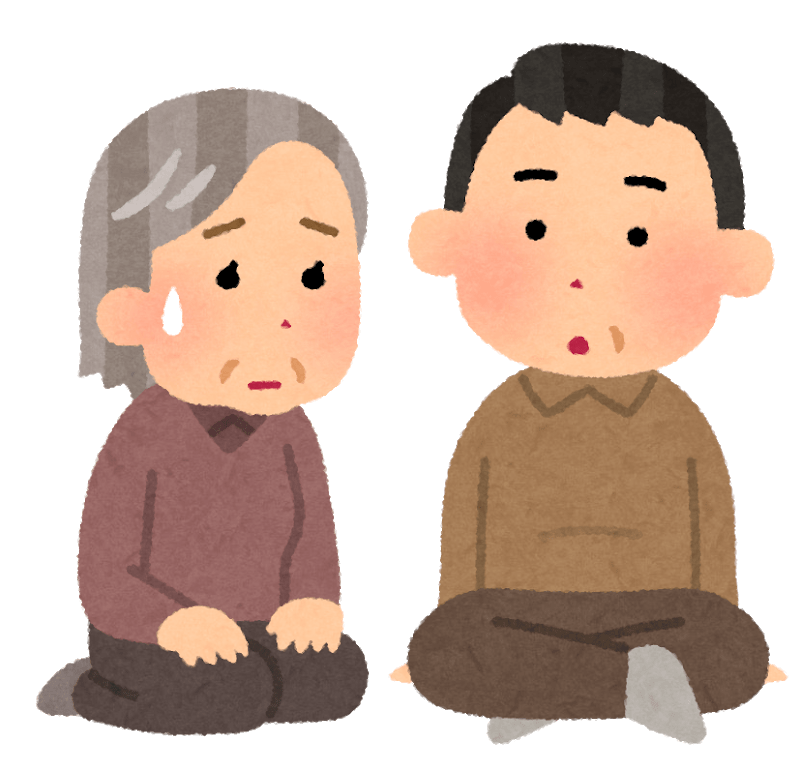 Mother worried about middle-aged son