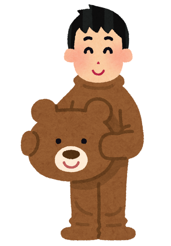 Part-time job in a costume