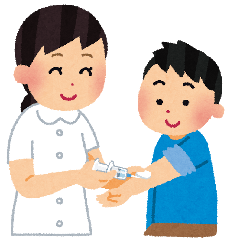 Nurse giving an injection