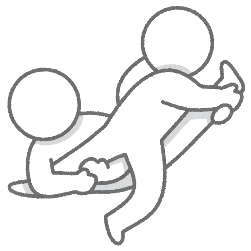 People pulling each other (stick figures)