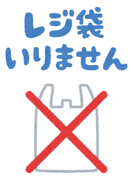 (I don't need a shopping bag) (I need a shopping bag)