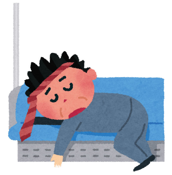 Drunk in the train