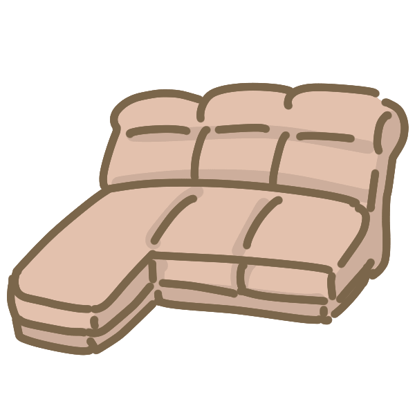 L-shaped sofa