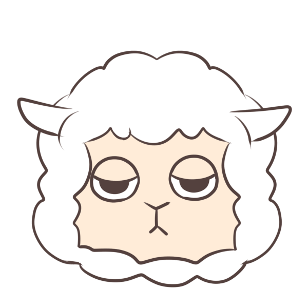 Sheep with eyes