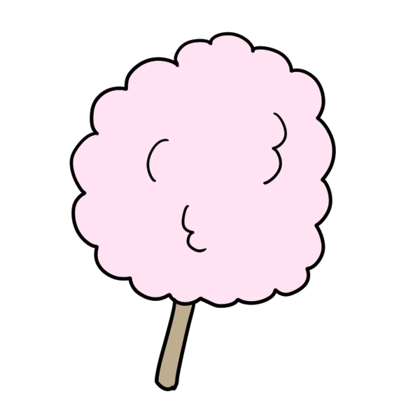 Pink cotton candy