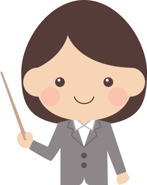 OL (female employee) explained with a pointer (pointer)