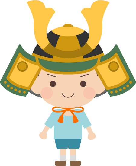 (Tango no Sekku / Children's Day) A cute boy wearing a helmet