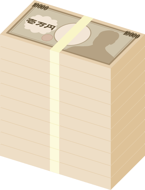 10 million yen cash wad (banknote-money)