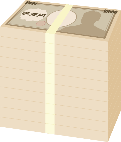 10 million yen cash wad (banknote-money)