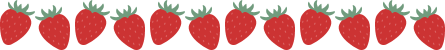 (Fruit-Fruit) Strawberry (Strawberry-Strawberry) line decoration Ruled line