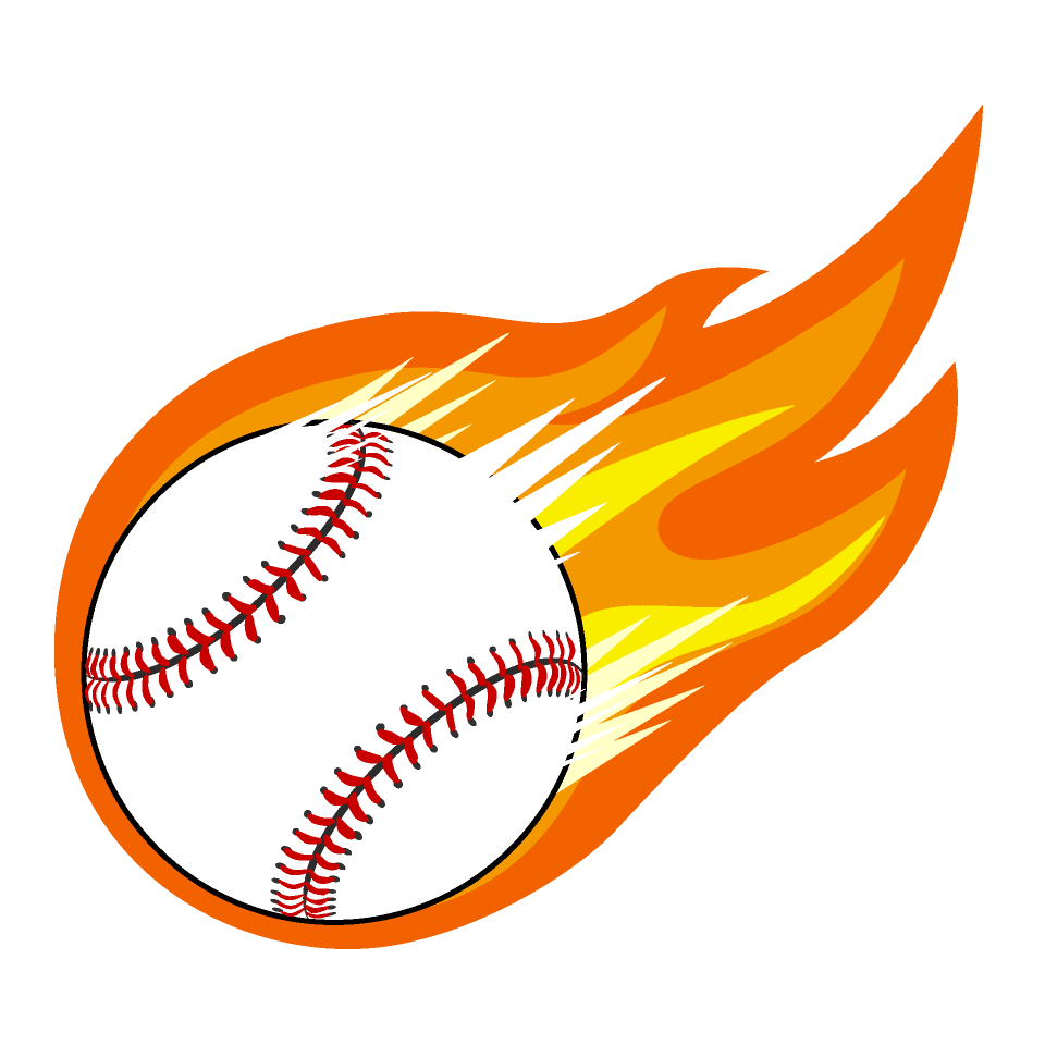 Fireball baseball ball