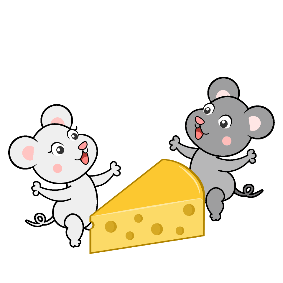 Cheese and mouse couple