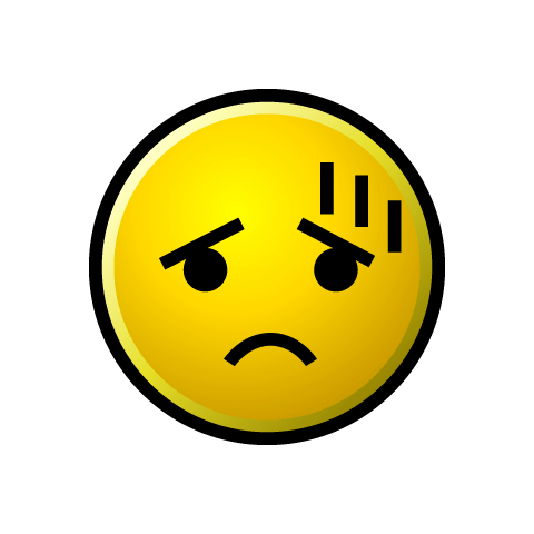 Troublesome facial expression mark