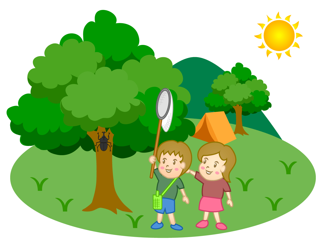 Insect removal at camp