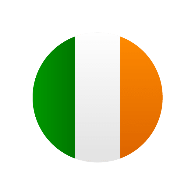 Irish flag (circular)
