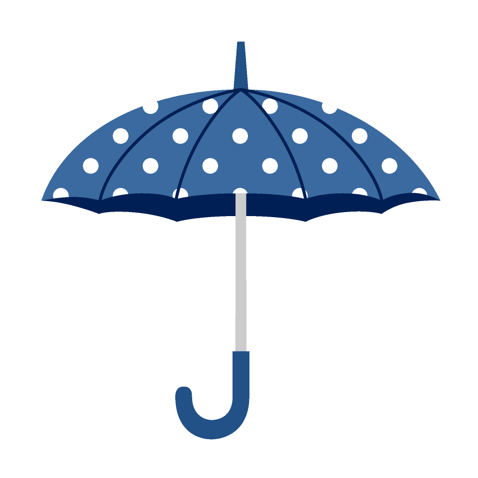 Large polka dot umbrella