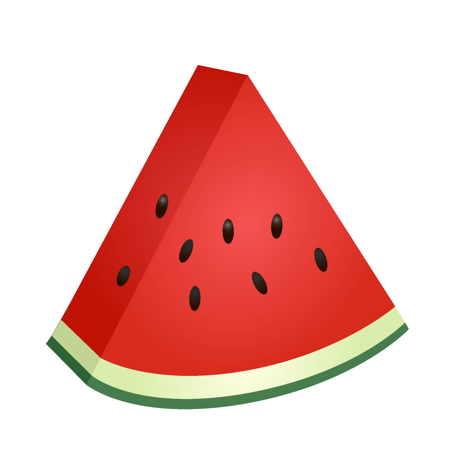 Triangular cut watermelon