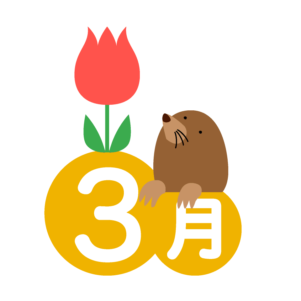 March of tulips and moles