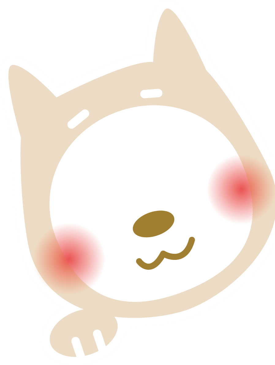 Photo frame of cute smiling dog