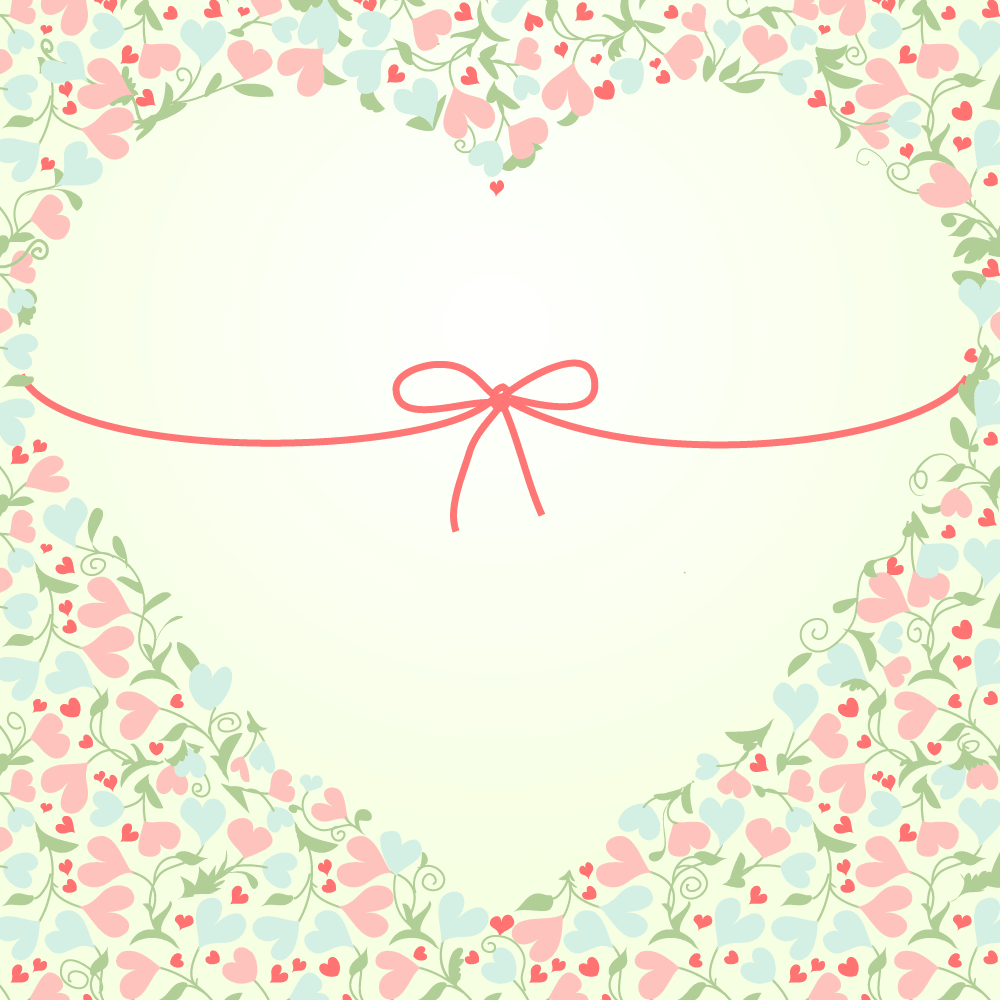 Heart-Frame material-Invitation card-Card-Frame-Enclosed m