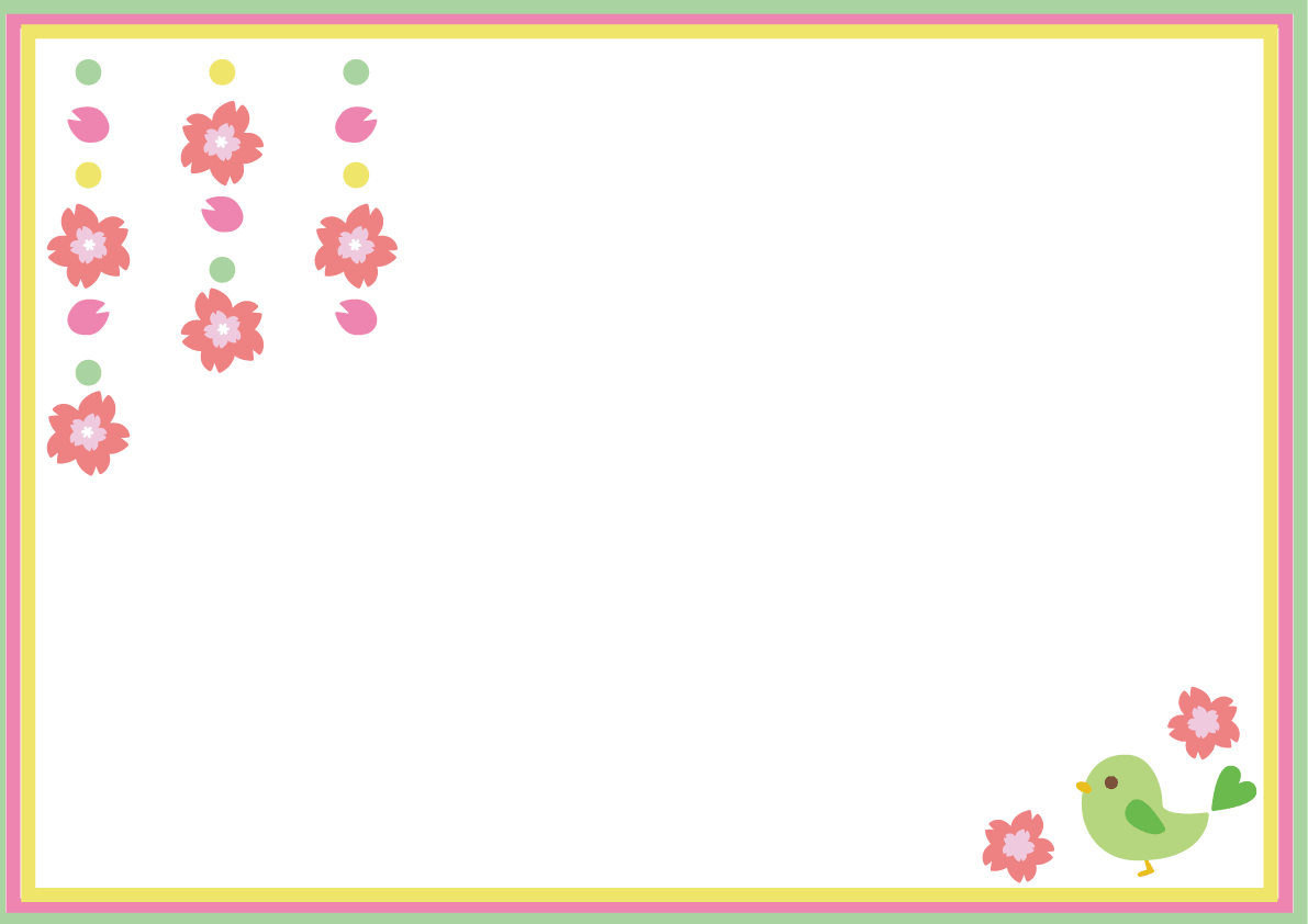 Frame 鶯 and Sakura-Spring