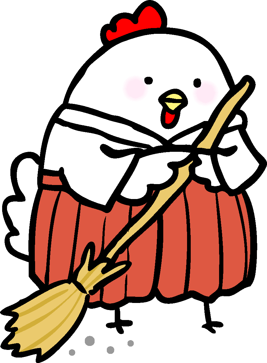 Miko (chicken-rooster) / 2017 New Year's card design