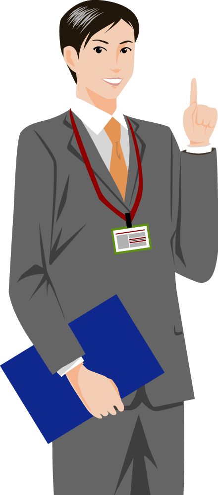 Male suggesting points-Businessman