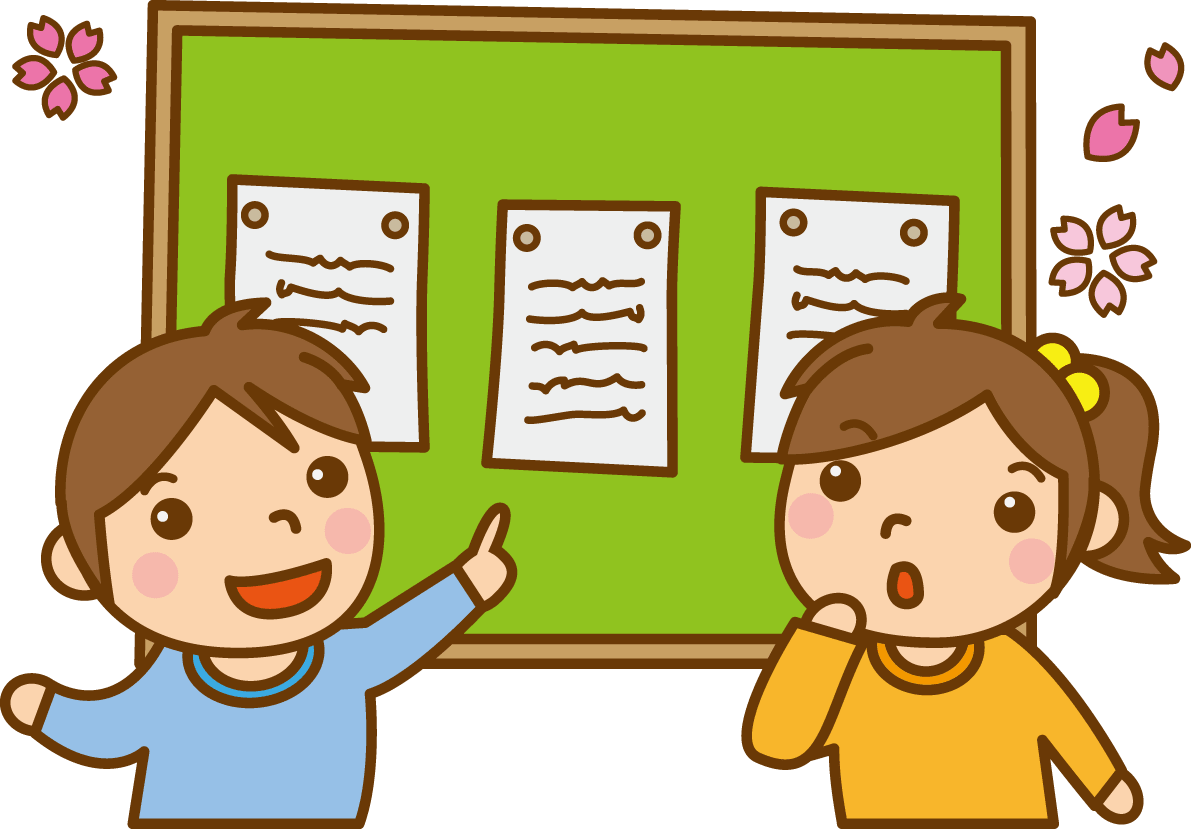 Boys and girls in class-Spring