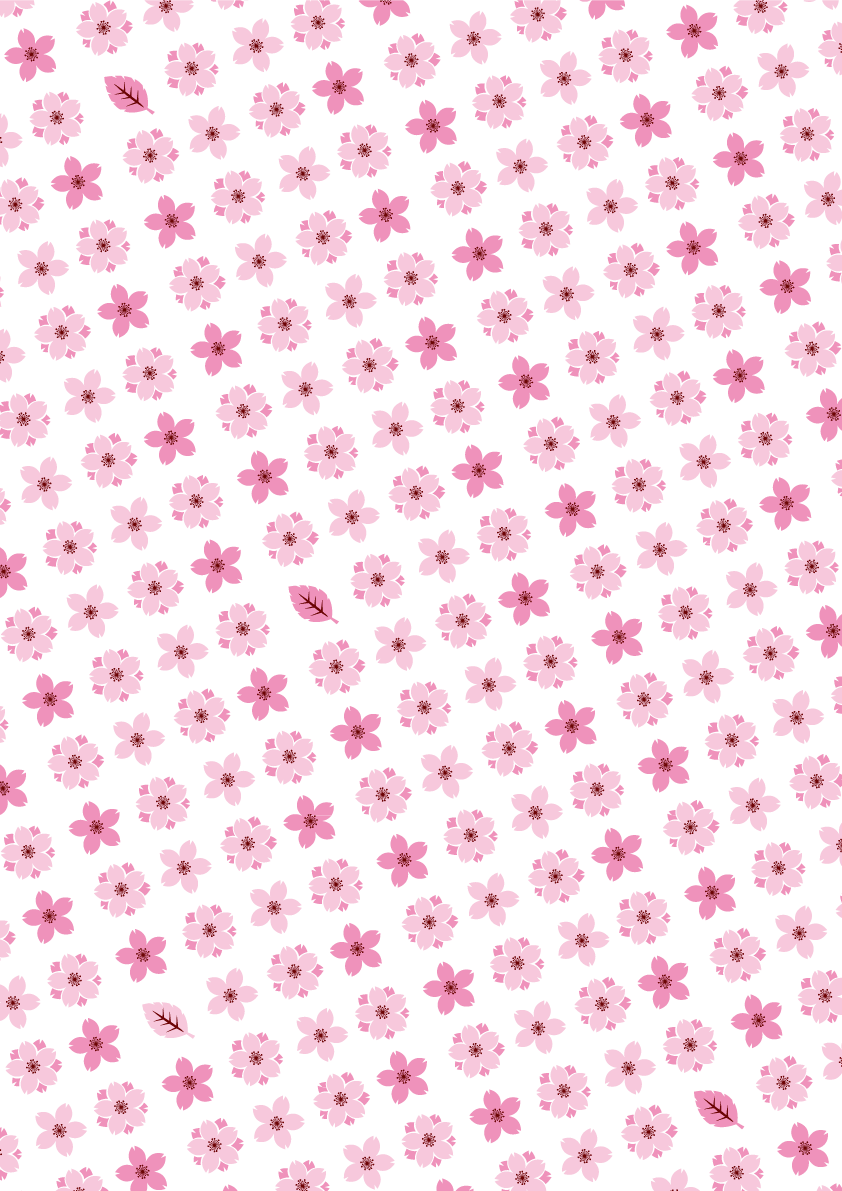 Sakura cute pink floret pattern background pattern