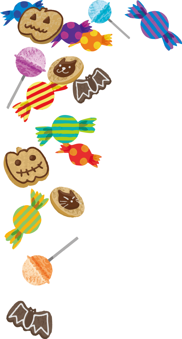 Fashionable cute (Halloween sweets) Square decoration Halloween