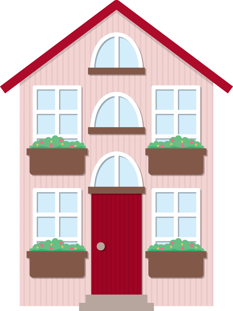 Pink cute house
