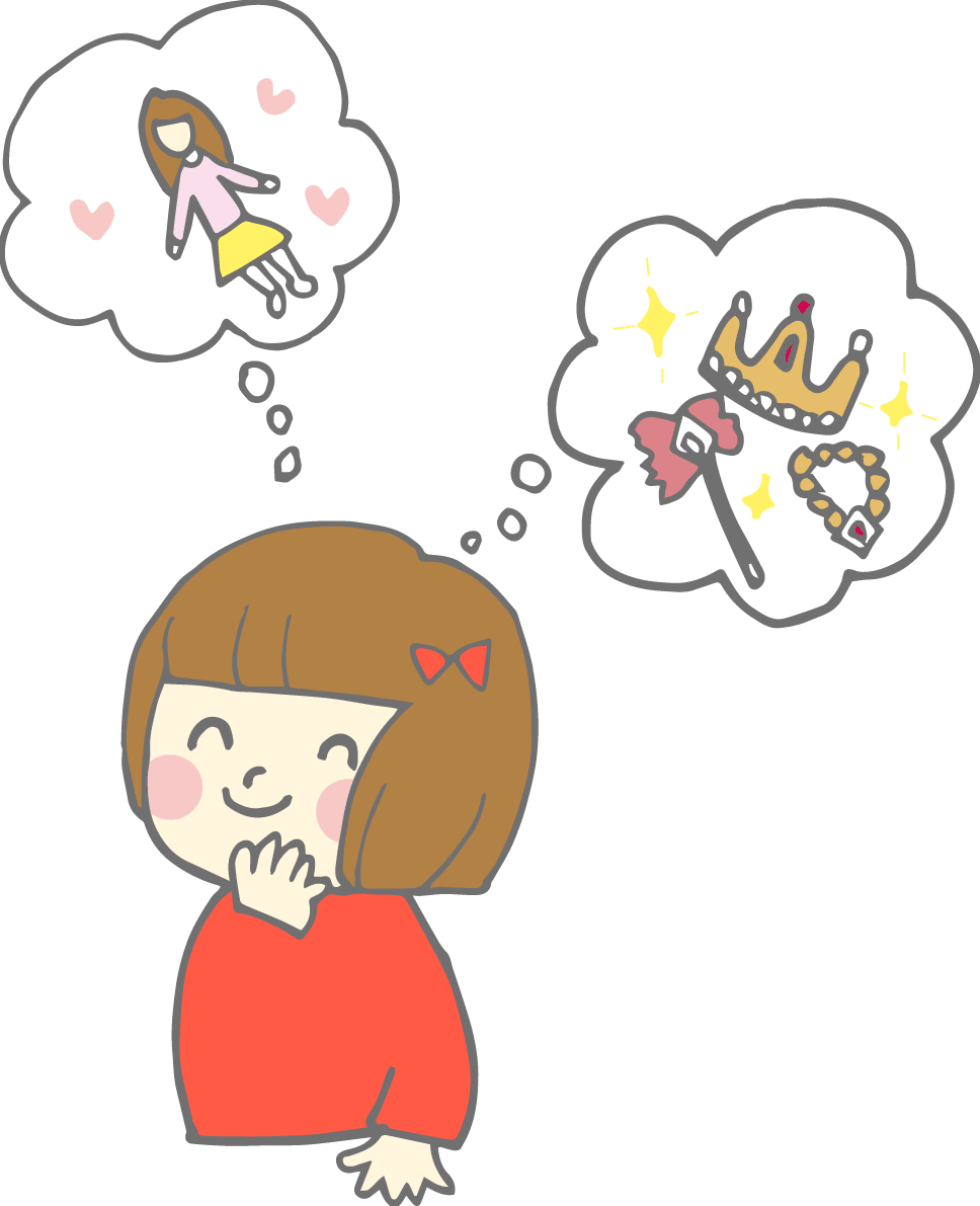 Girl looking forward to presents