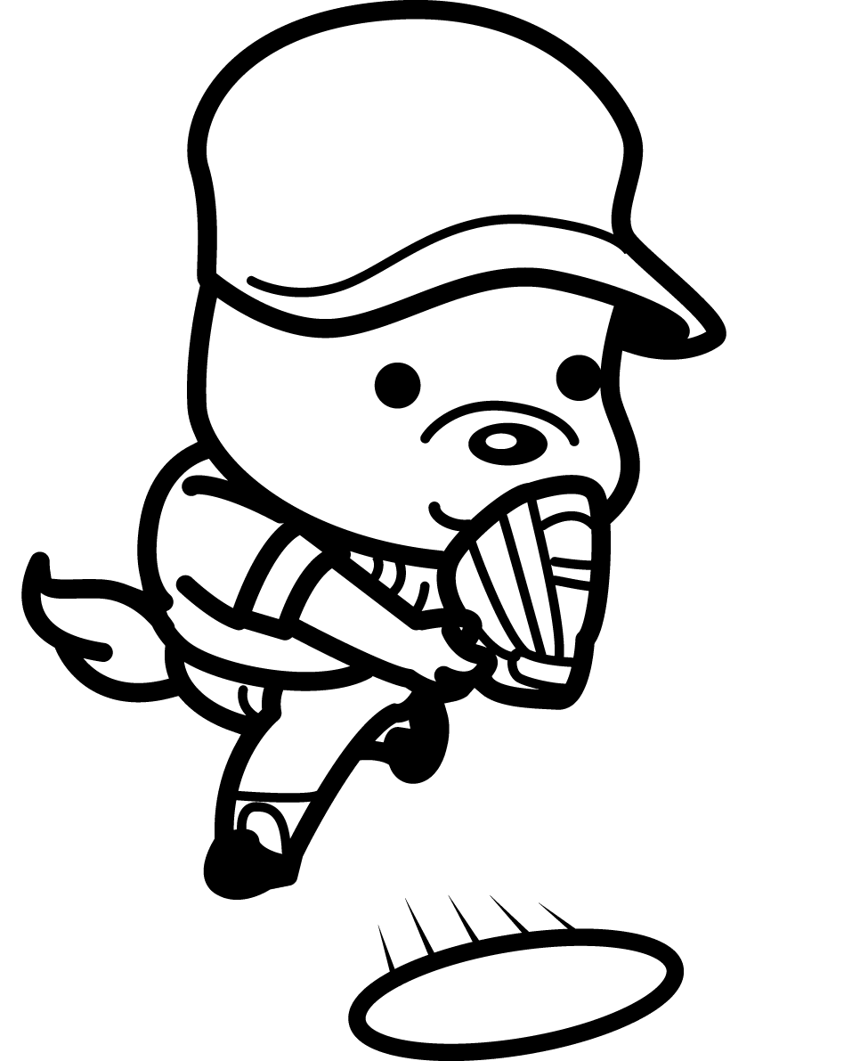 Pitcher-Cute black and white dog