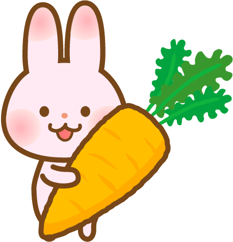 Rabbit with a big carrot