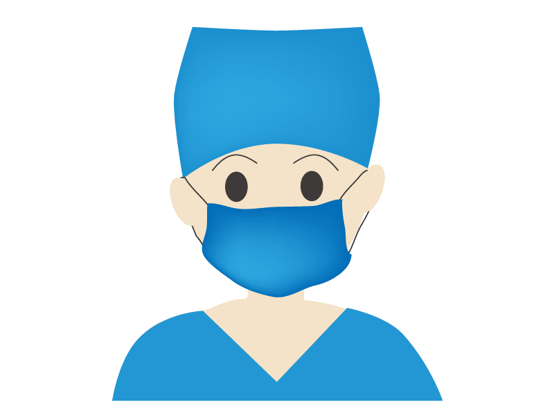 Doctor in surgical gown