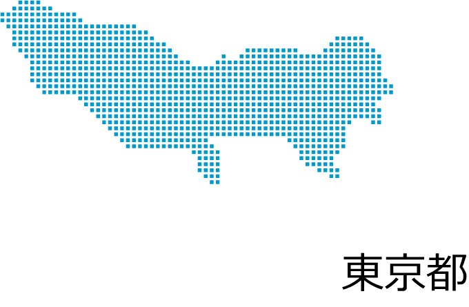 Tokyo-Square dot design map