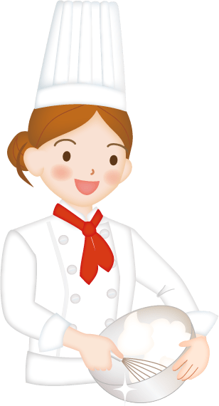 Pastry chef making whipped cream