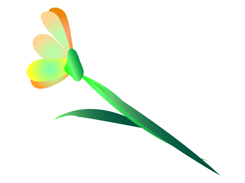 One-wheeled freesia