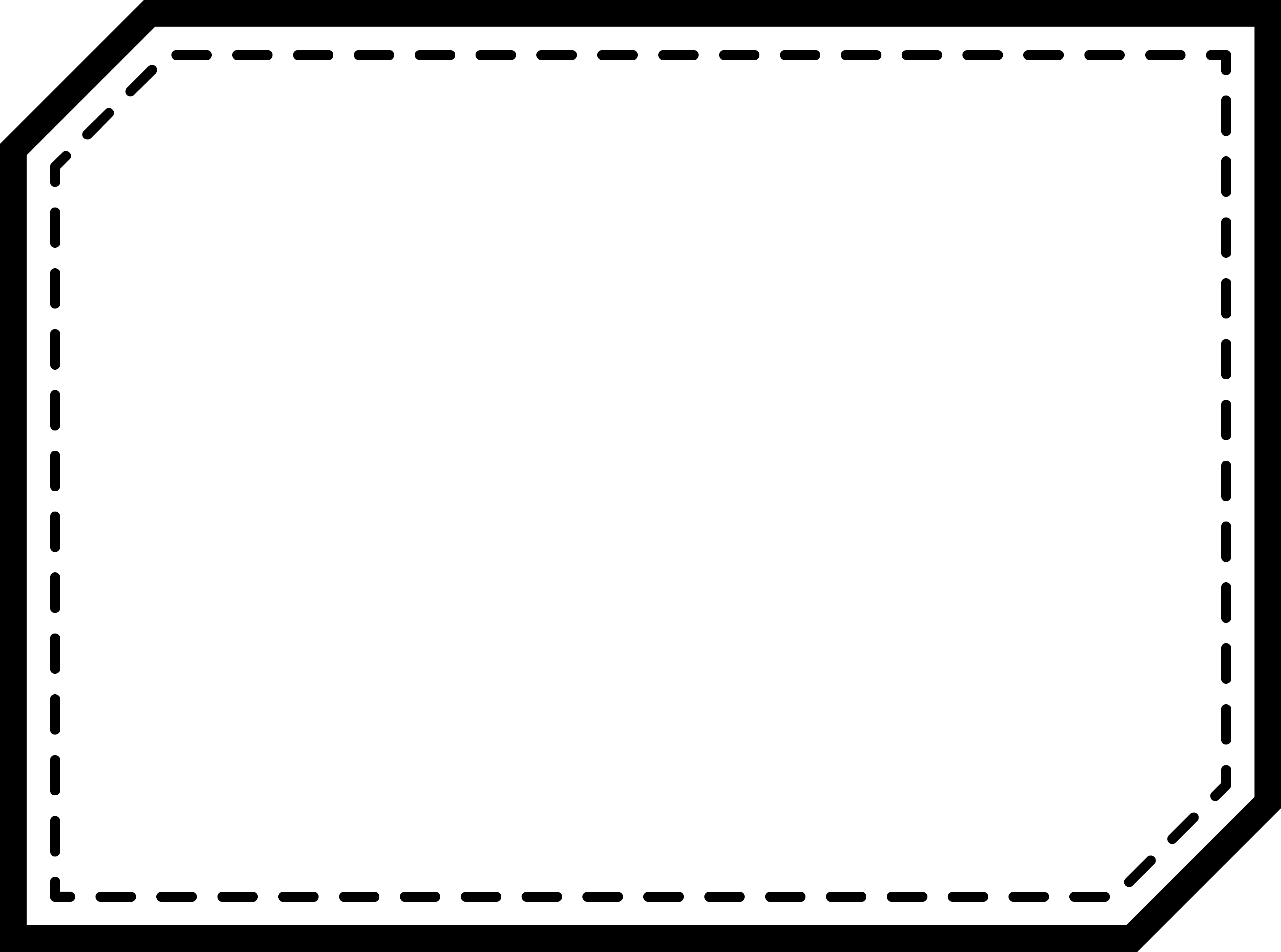 Black and white dotted polygon frame decorative frame