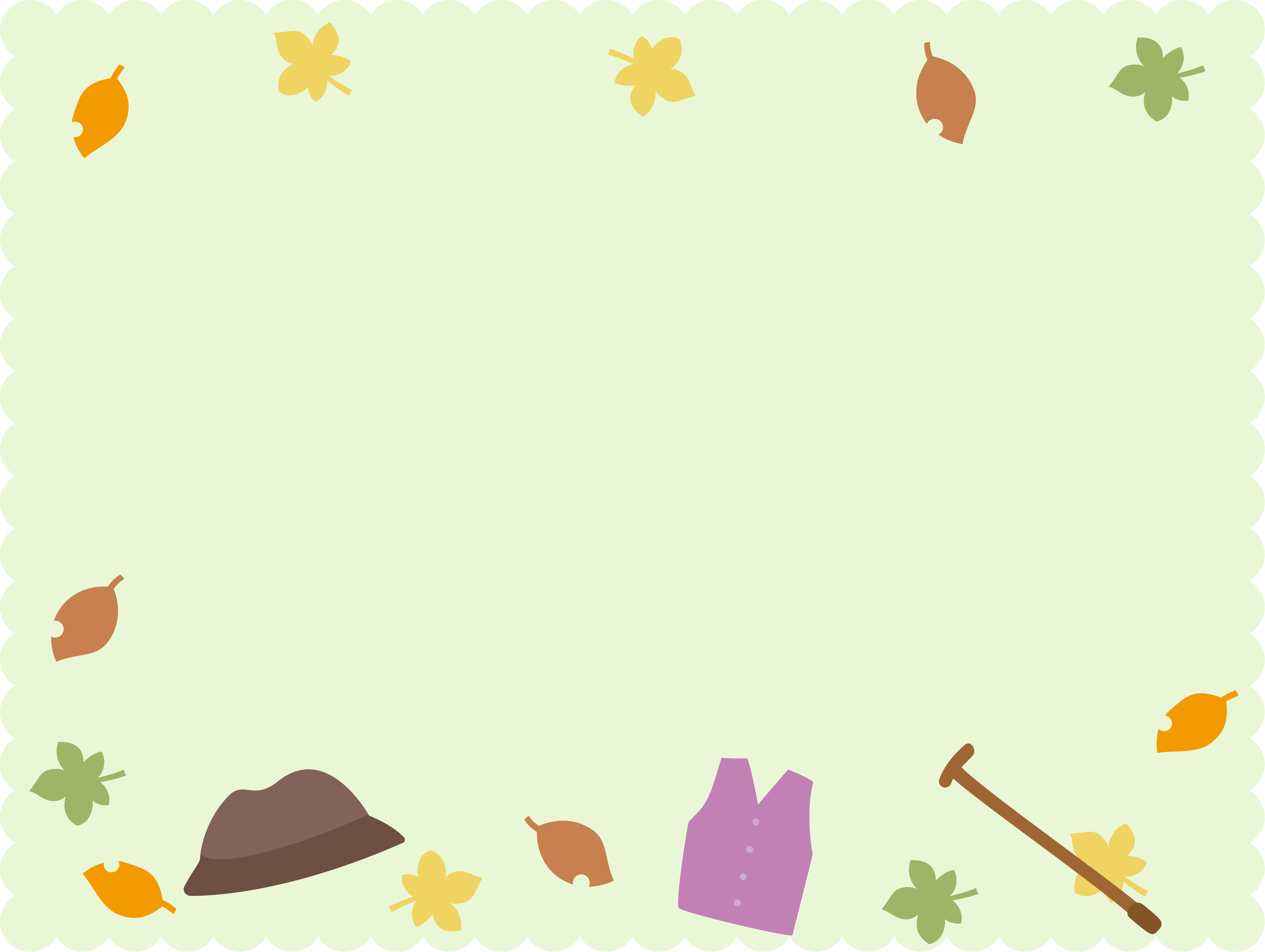 Respect for the Aged Day-Pale green Mokomoko frame Decorative frame