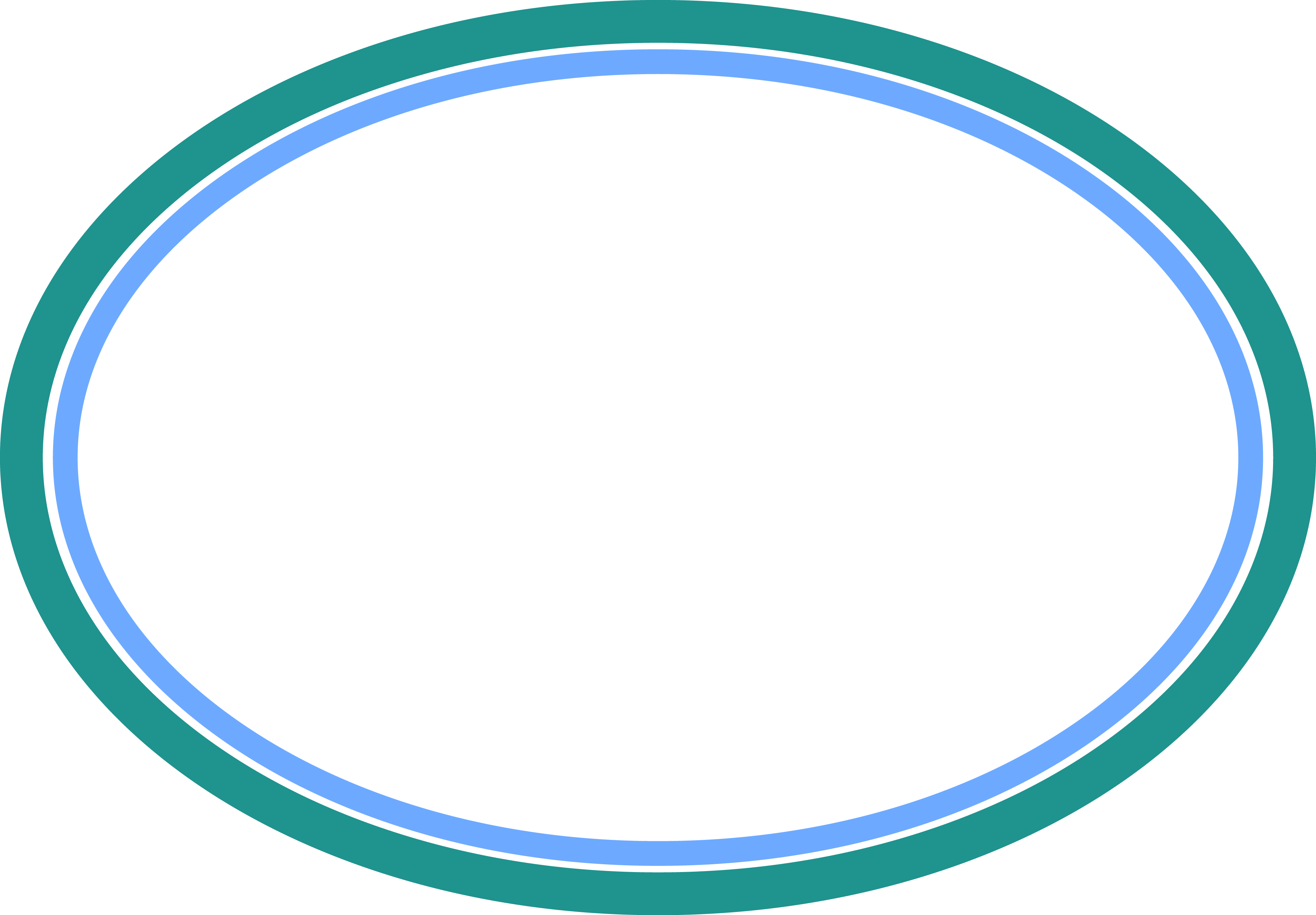 Simple oval line frame Decorative frame