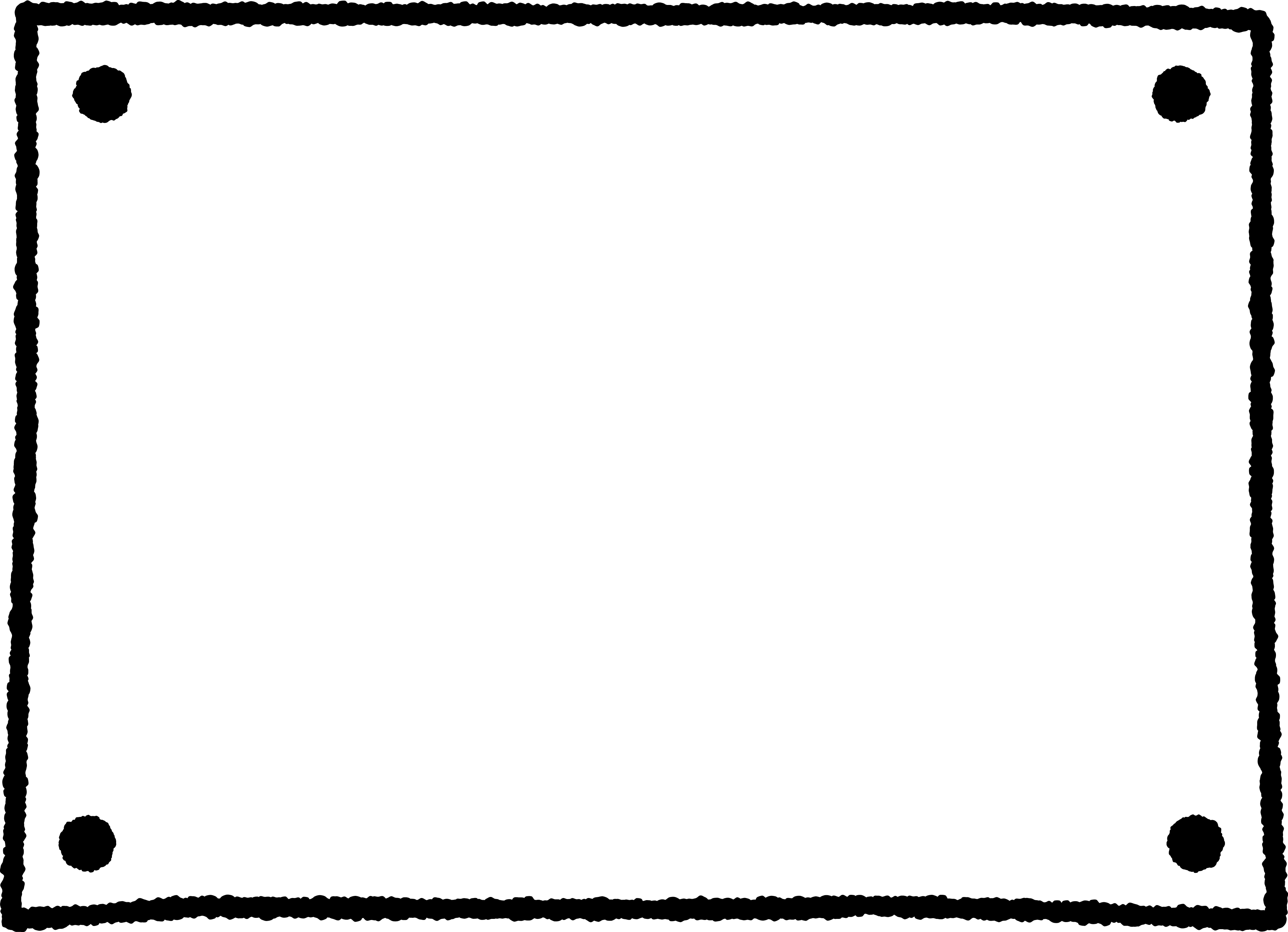 Black and white handwritten simple frame Decorative frame