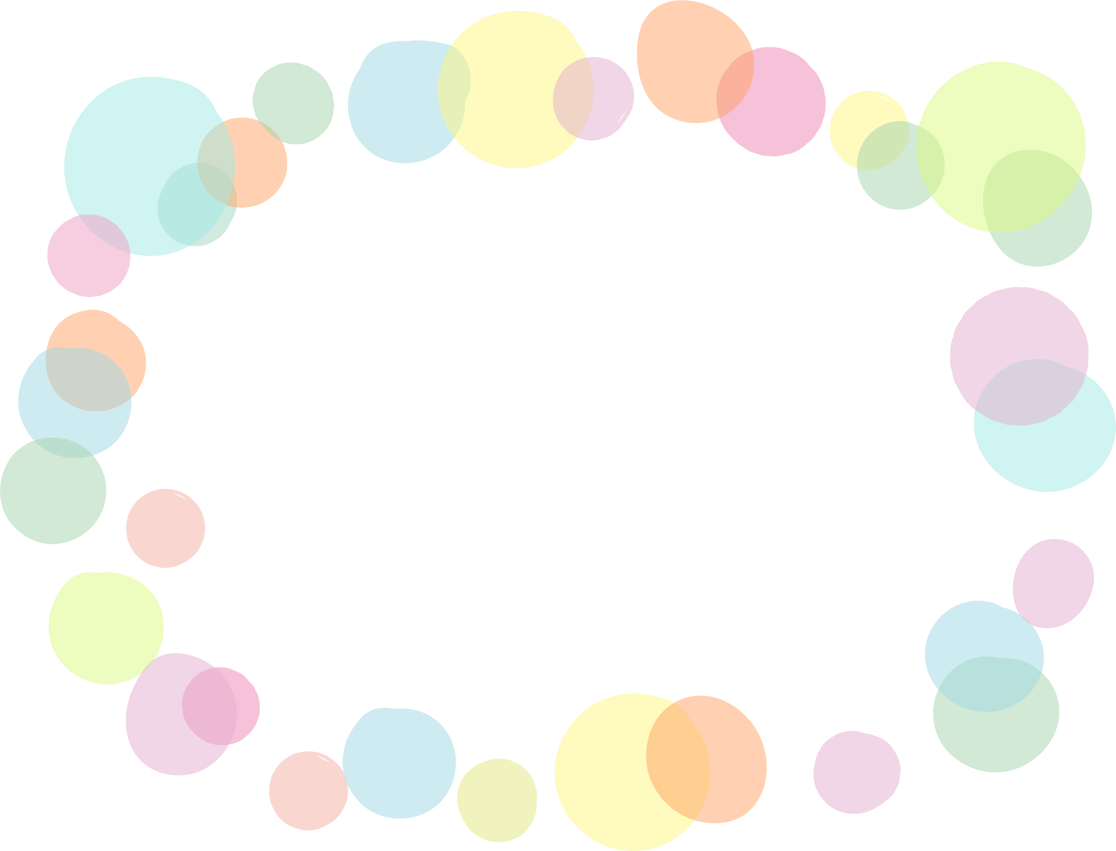 Frame with fluffy polka dots Decorative frame